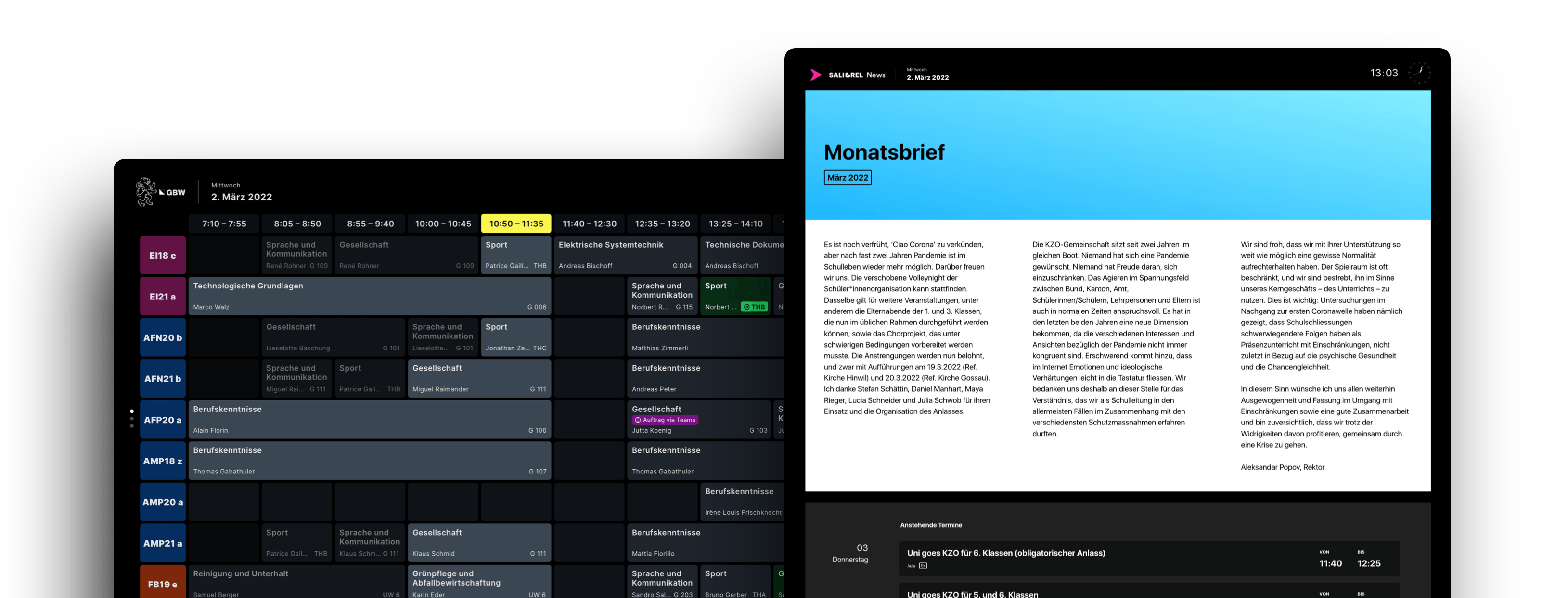 Saliorel Interface Preview
